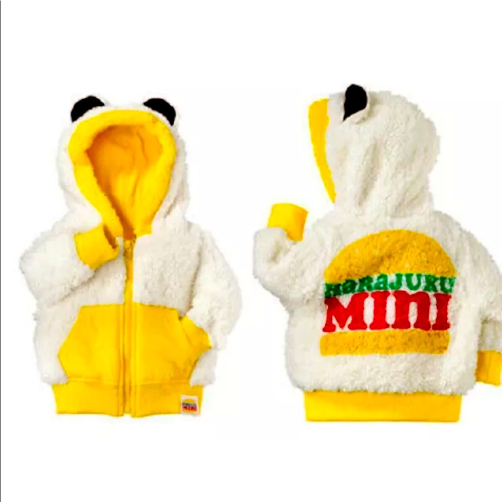 Harajuku Lovers Mini 6 months Sherpa Jacket/coat winter/fall girl/boy (neutral)